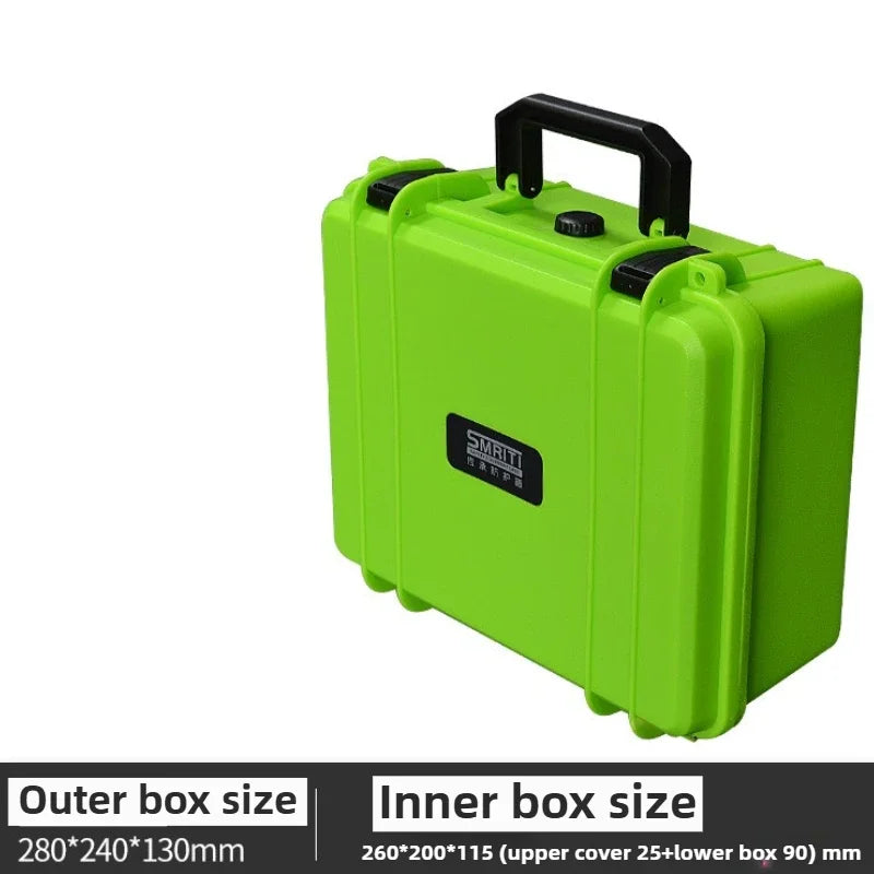 PP Thick Toolbox Organizer Storage Hardware Suitcase Empty Mechanical Workshop Toolbox Store Hard Drive Tools Case Packaging