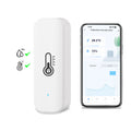 Tuya WiFi Indoor Smart Temperature and Humidity Sensor Hygrometer Battery Powered APP Monitoring For Alexa Google Home Voice