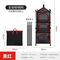 3/4 Layers Foldable Hanging Mesh Anti-insect Drying Storage Net Rack Drying Folding Net Camping Sun-dried Fish Drying Net Rack