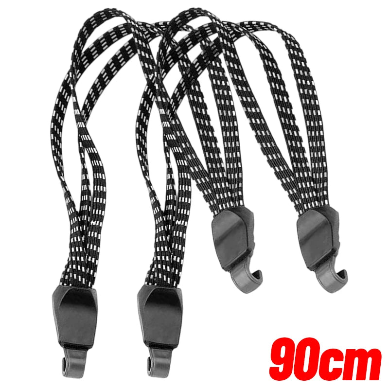 Bicycle Luggage Rope Elastic Carrier Rack Straps Elastic Rubber Belt Buckle Rope Belt with Hook Mountain Bike Bag Accessories