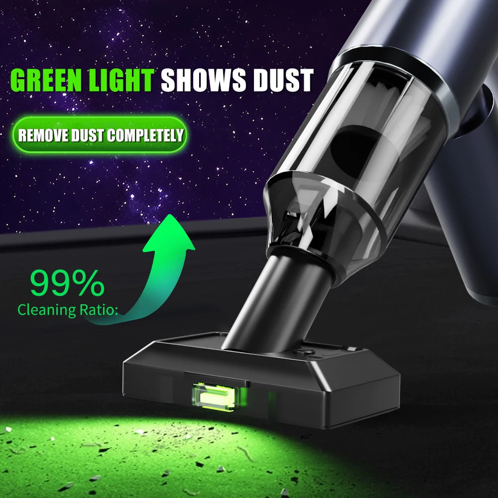 CENRR 210000PA Mini Car Vacuum Cleaner Portable Strong Suction Vacuum Cleaner Handheld Wireless Powerful Car Cleaning Machine