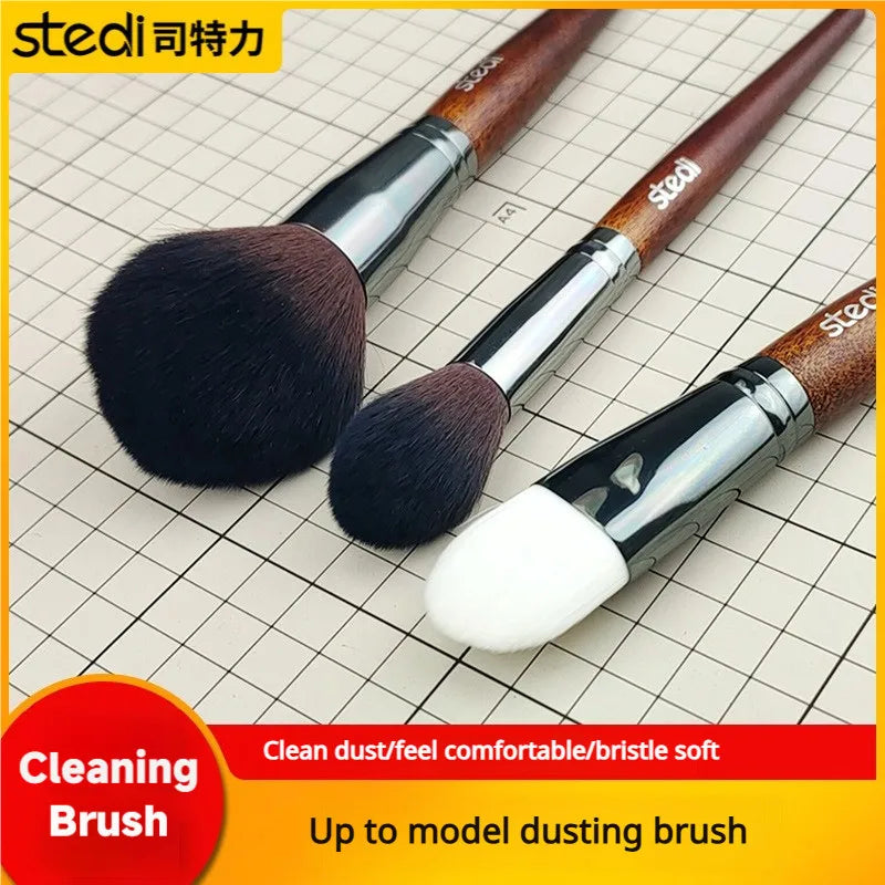 Stedi MS81-83 Anti Static Model Dust Brush Set Soft & Hard Bristles Scale Model Cleaning Hobby DIY Accessory
