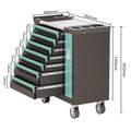 High Quality OEM 7 Drawer Cold-Rolled Steel Tool Cabinet Workshop Garage Tool Trolley With Handle And Wheels