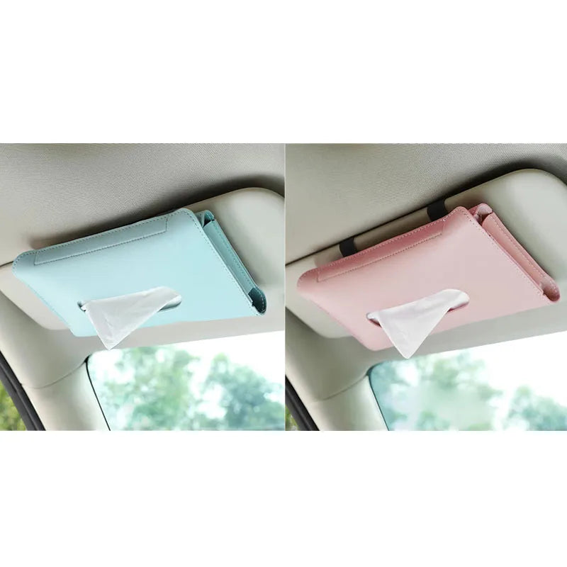 1-4Pcs Car Tissue Box Holder Armrest Paper Towel Storage Bag Organizer For JAC Kia Jeep Lexus Infiniti Isuzu Interior