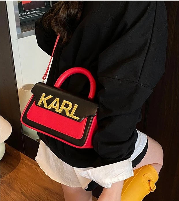 Solid Color Diaper Bag Letter Logo High End Minimalist Trendy Tote Bag For Women Shoulder Bag Large Capacity