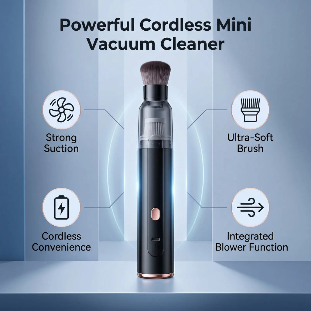 Car Vacuum Cleaner Handheld Mini Cordless Coffee Grinder Remover for Car Home Office Coffee Grinder