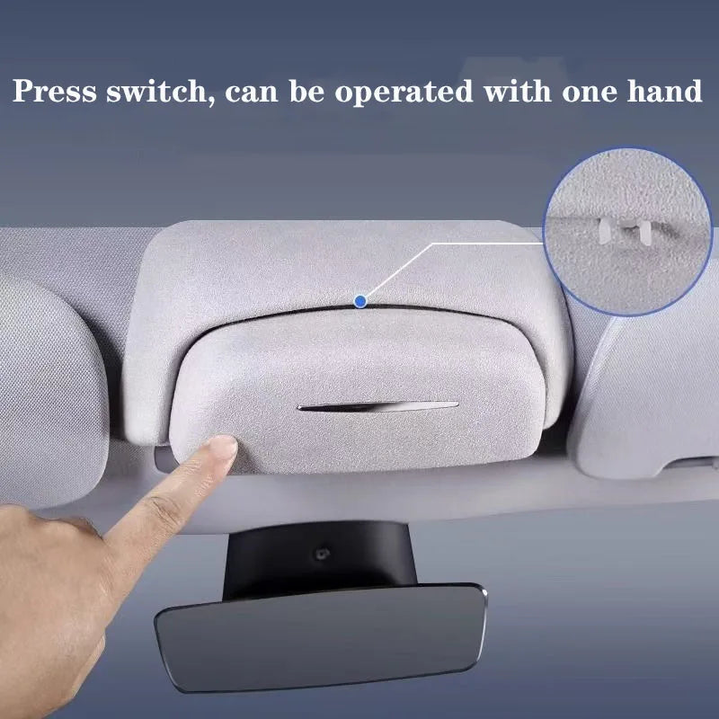Car Glasses Case For Tesla Model Y Model 3 Sunglasses Storage Clip Car Roof For TESLA Model3  Interior Model Y 3 Accessories