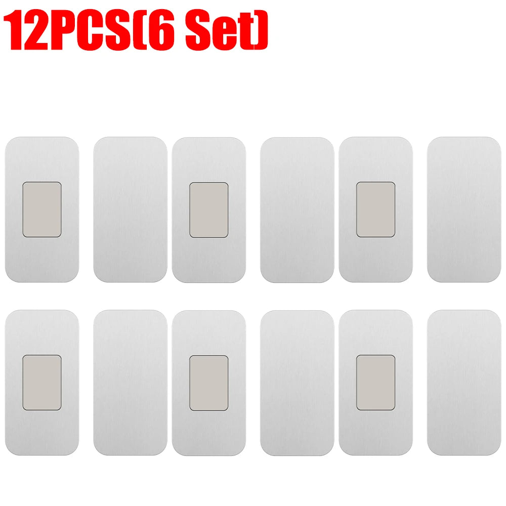 Self Adhesive Door Stop Magnetic Cabinet Catches Invisible Soft-Catch Anti-Rust Magnet Stickers Hidden Door Closer for Cupboard