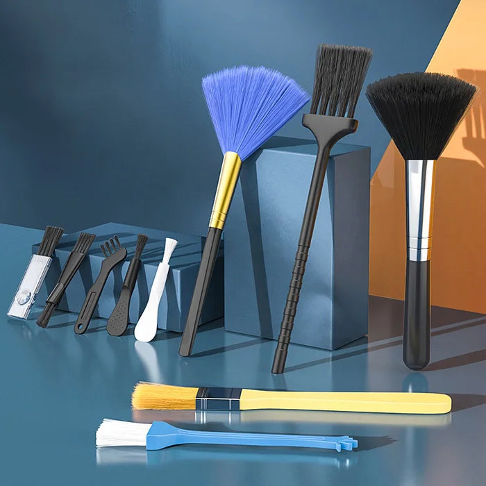 10 Pcs Kit Portable Brush PC Laptop Cell Phone Shaver Anti-static Dusting Cleaning for Computer Keyboard Camera Small Cleaner