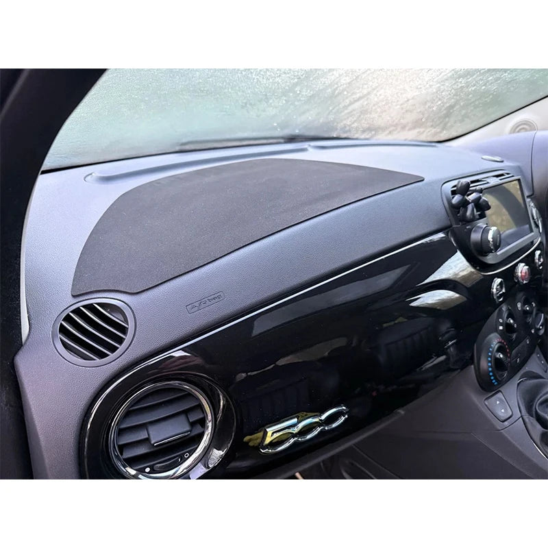 For Fiat 500 Car Dashboard Mat With Adhesive Backing Airbag Cover For Covers Dashboard Imperfections Car Accessories