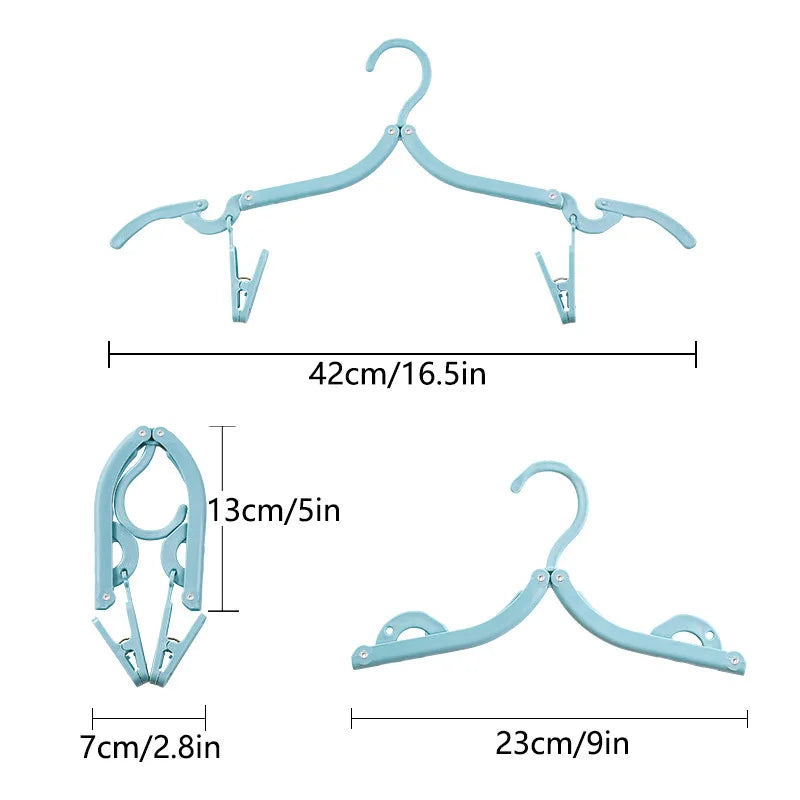 Bestseller Foldable Travel Clothes Hangers with Storage Bag, Portable Laundry Rack for Business Trip, Dorm & Household Use