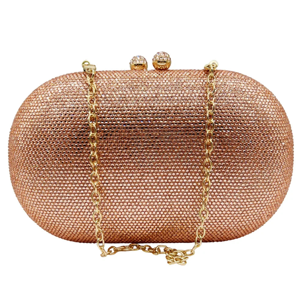 Elegant Women's Rhinestone Evening Bag, Sparkling Crystal Clutch Perfect for Wedding Banquet Party and Formal Dress Occasions