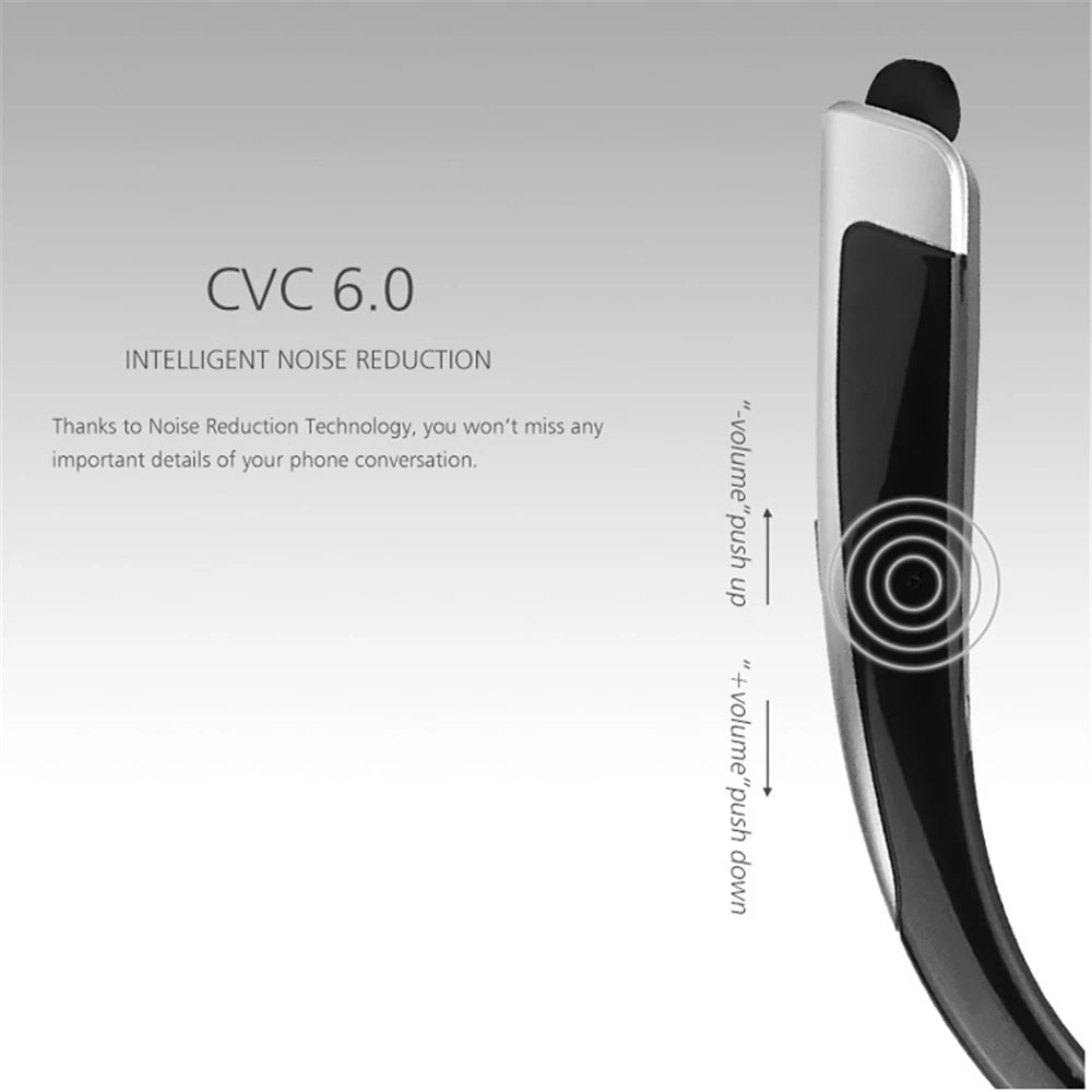 HBS-1100 Stereo Bluetooth Headphone Binaural Hand-free Neckband Earphones Fashion Mini Wireless Headset Binaural Mini Universal