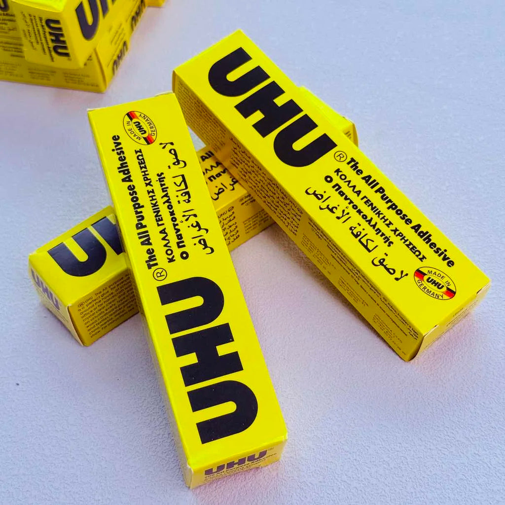 UHU Multi-Purpose Strong Adhesive Glue Clear Bond for Crafts School Home Office DIY Projects