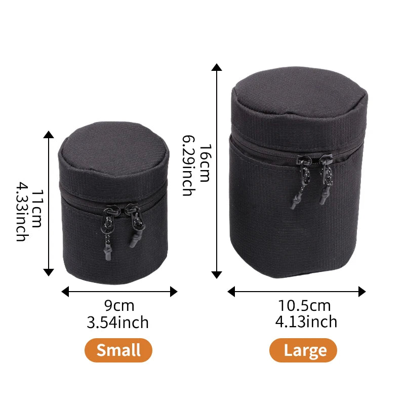 Titanium Cup Storage Bag, Available in Large and Small Sizes, Durable, for Outdoor Camping and Hiking, Black Storage Bag for Cup