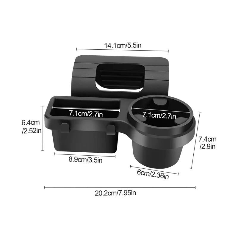 [ZY]Car Cup Stand Phone Holder Mount Tray Side Door Window Storage  Pocket Hanging Storage Rack With Auto Interior Accessories