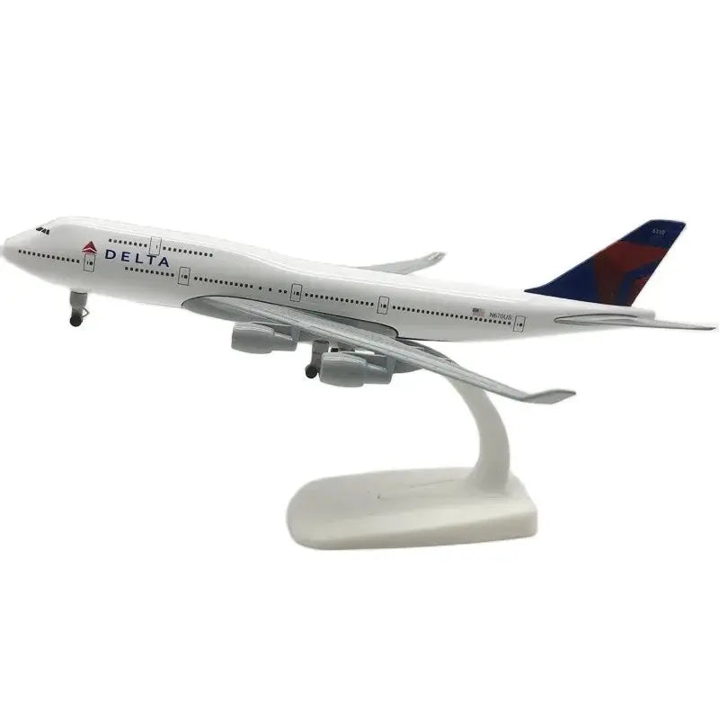Scale Model Airplane 20cm Metaallegering Voor Delta Luchtvaart Model 747 B747 Vliegtuig Model Statisch Ornament Plane