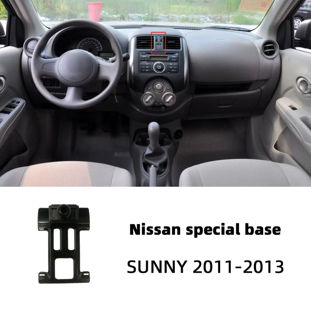 For Nissan X-trail Qashqai Rogue Sport Rogue Altima Versa Car Mobile Phone Holder Base Fixed Air Outlet Bracket Accessory