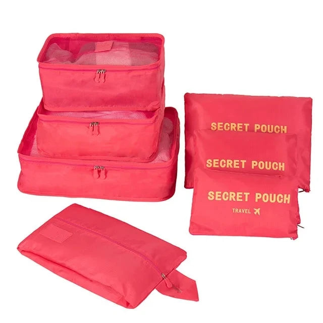 6/7PCS Set Travel Organizer Storage Bags Multifunction Packing Cube Bag For Clothes Tidy Portable Wardrobe Suitcase Pouch Case