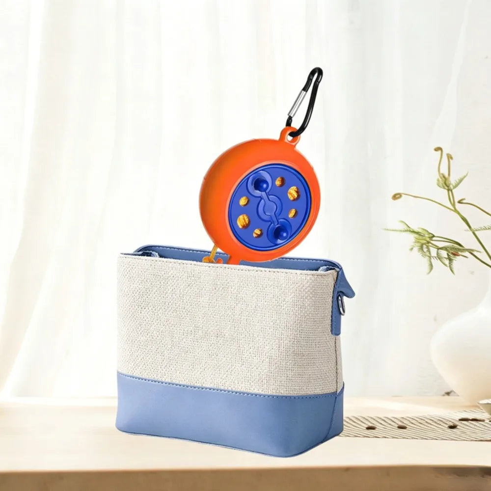8M Retractable Clothesline Portable Travel Drying Rope Windproof Anti-Slip Laundry Line for Hotel Camping Outdoor Indoor Home