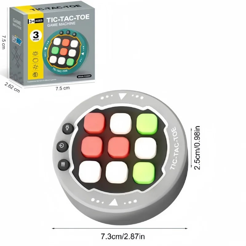 Portable Handheld Board Indoor Game Toy Classic Fingertip Toy Board Game Multifunctional Electronic Tic-Tac-Toe Board
