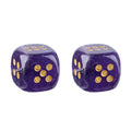 2PCS 6-Sided Mahjong Dice Polished Energy Stones Crystal D6 Mahjong Dices for Casino Games Craps DIY Crafts Spiritual Decor