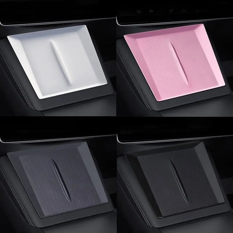 New！Car Center Console Wireless Charging Pad Center Console Anti Slip Silicone Mat For Phone Charger Area Car Accessories
