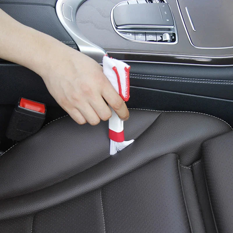 2Pcs Car Interior Cleaning Brush Detailing Brushes Car Air Vent Dashboard Blinds Keyboard Dust Removal Brush Auto Cleaning Tool