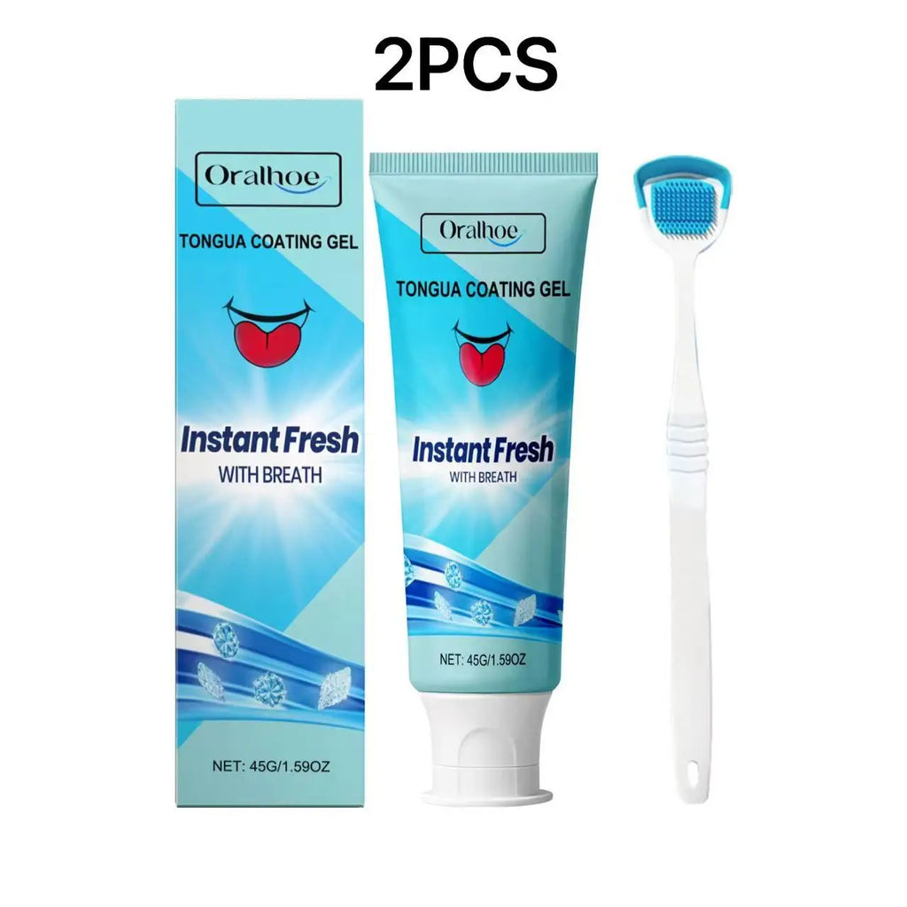 Tongue Refreshing Care Gel Deep Clean Tongue Coating Remove Oral Odor Long Lasting Fresh Breath Daily Oral Hygiene Gel