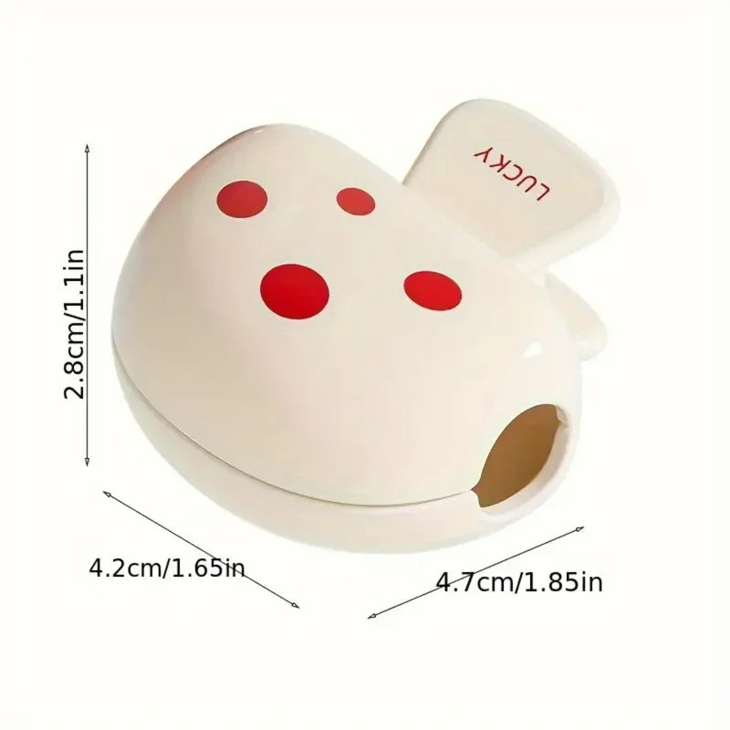 ravel Toothbrush Case - Compact Clip-On Cover, Durable & Washable, White/Red/Yellow - Ideal for Home, Trips & Outdoor Use