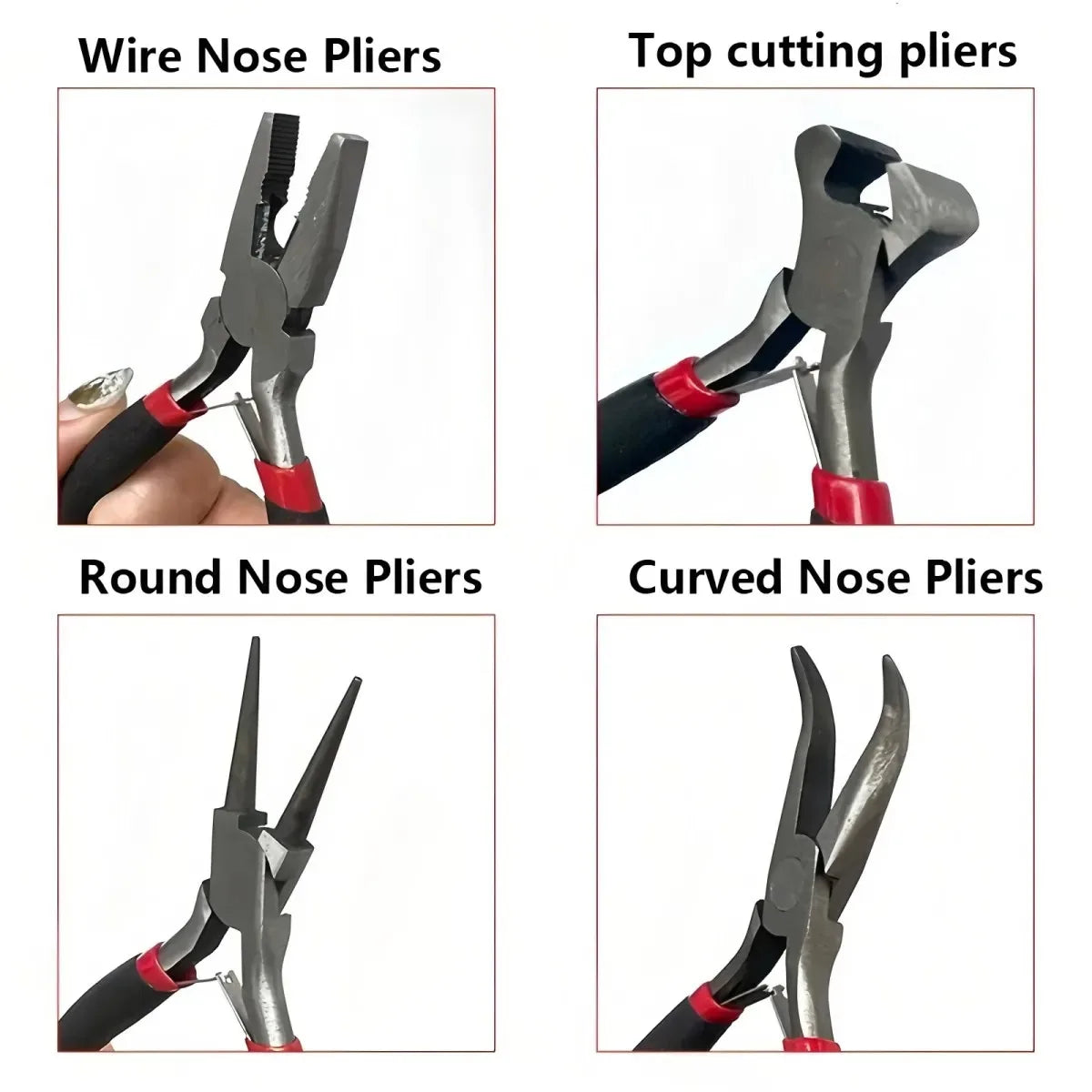 8Pcs Mini Jewelry Making Pliers, Earrings Making Tools, Wire Cutting Stripping Pliers, Supplies for DIY Crafts