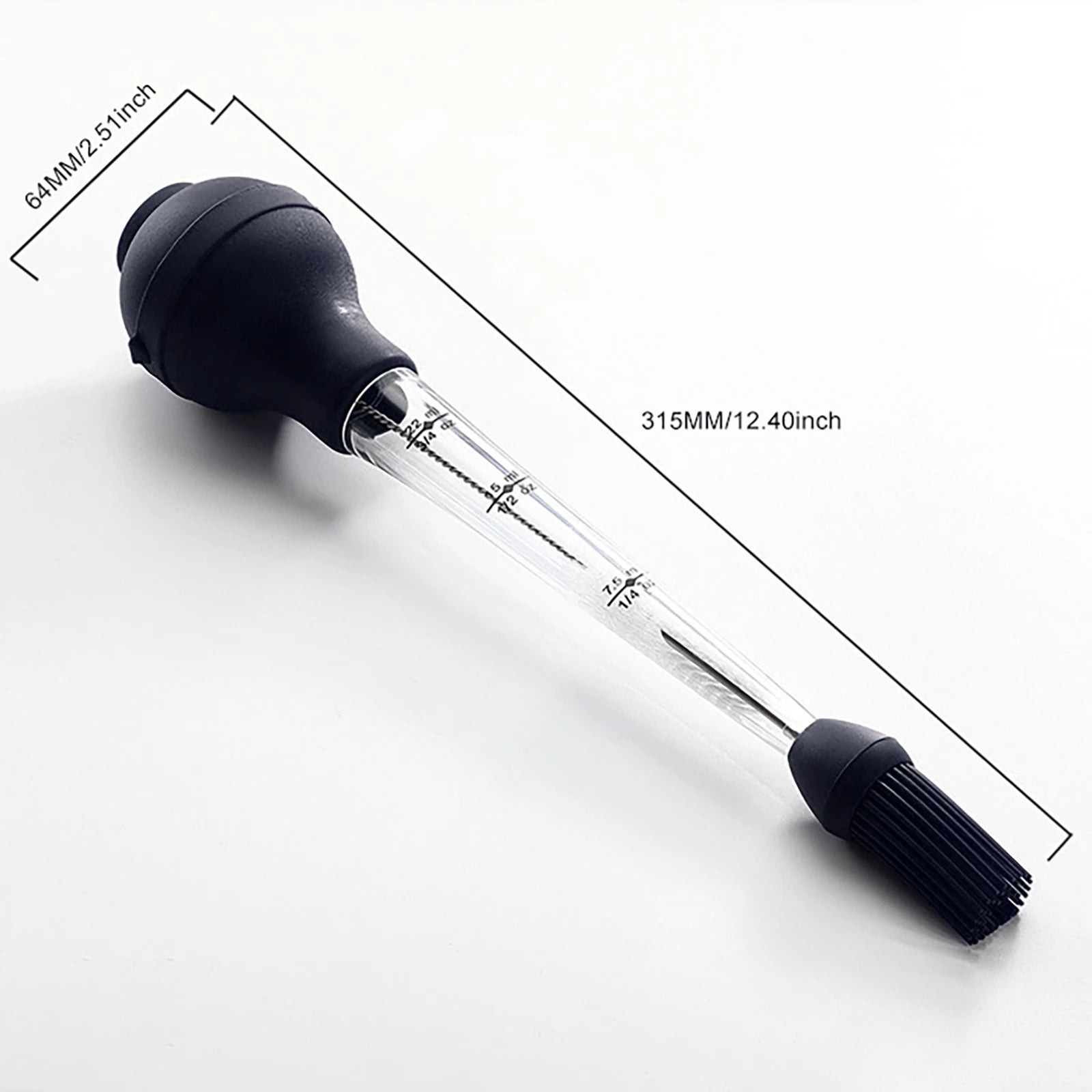 Turkey Baster Syringe Sets for Cooking Meat Marinade Injector with Needles Cleaning Brushes for Bacon Brine Beef Roasting