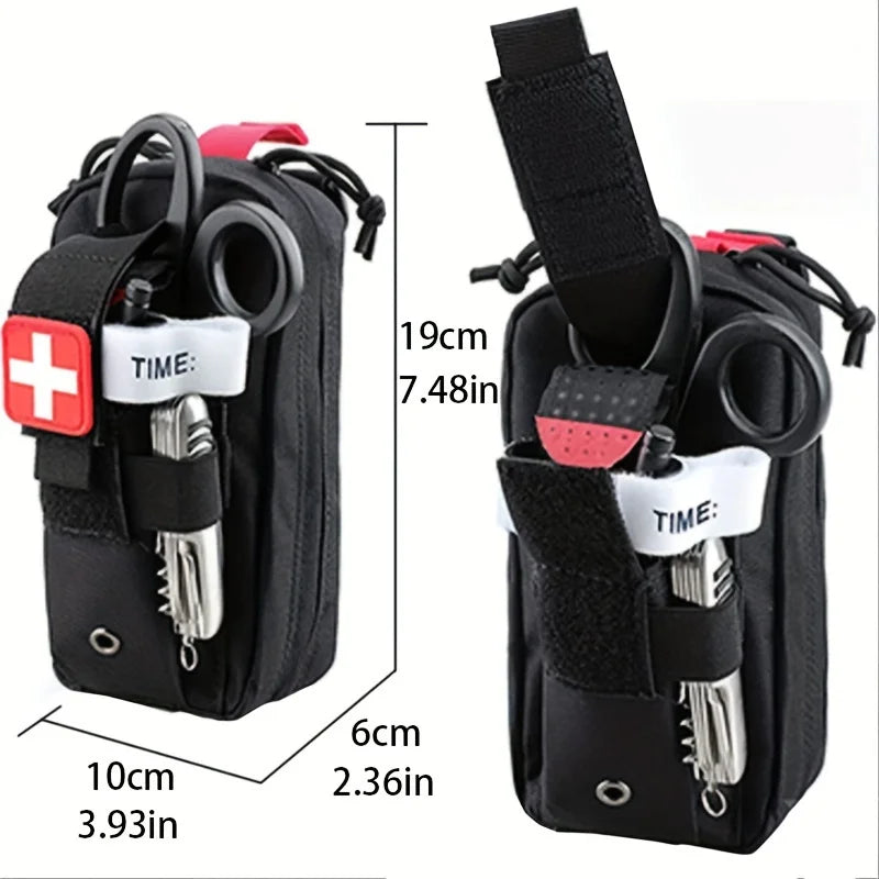 First Aid Kit Medical EDC Pouch Tactical MOLLE Outdoor Medical Bag Waist Bag 1000D tourniquet holder