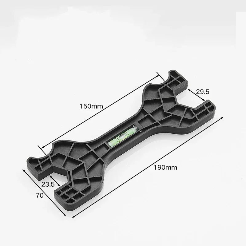 Special Wrench Tools with Level Shower Faucet Installation Bathroom Multifunctional Level Wrench Ruler Distance Measuring Tool