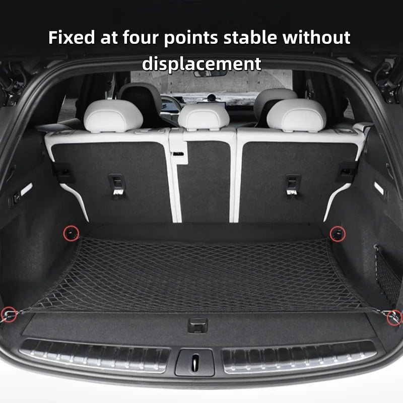 For Infiniti QX60 trunk net pocket double-layer nylon luggage storage pocket 2014-2025 car interior accessories