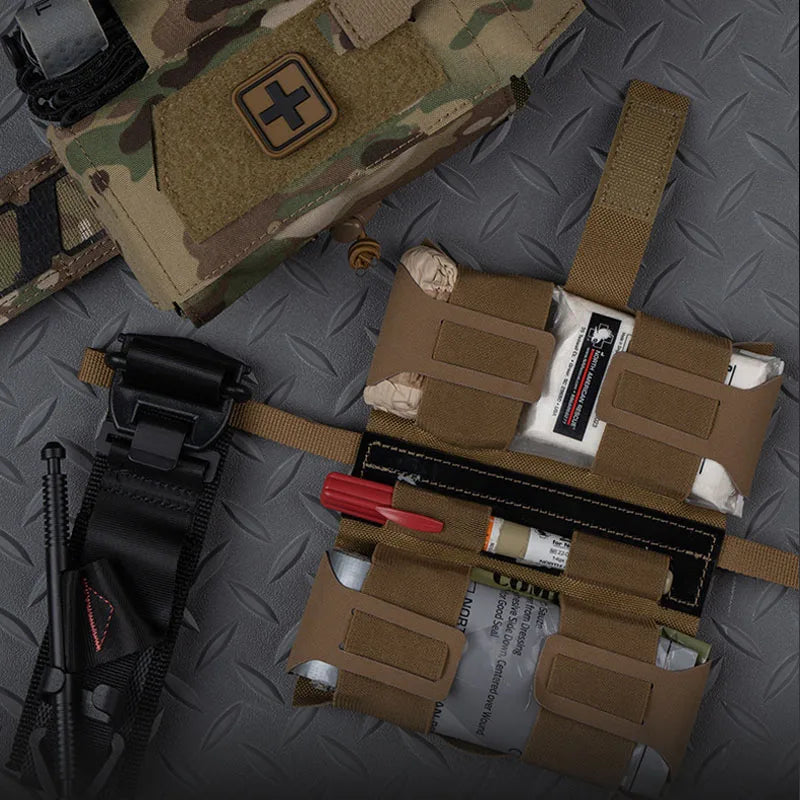 MD2 Compact Trauma Kit Tactical IFAK Medical First Aid Pouch Outdoors Camping Hunting Patrol Survival Equipment