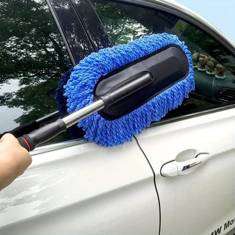 Microfiber Car Wash Brush Mop Kit Duster Washing Car Tools Accessori Mitt Sponge With Long Handle Car Cleaning Supplies Kit