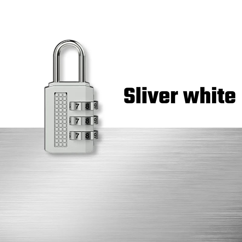 Mini Alloy Password Lock 3 Digit Code Number Combination Padlock Luggage Zipper Bike Handbag Suitcase Drawer Firm Durable  Locks