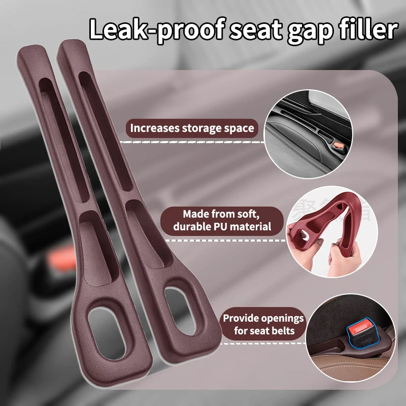 Auto Seat Leak Proof Strip for MASERATI Plug-and-Play Car Seat Gap Seal Strip, No Leg Ace Occupied, Expand Interior Side Storage