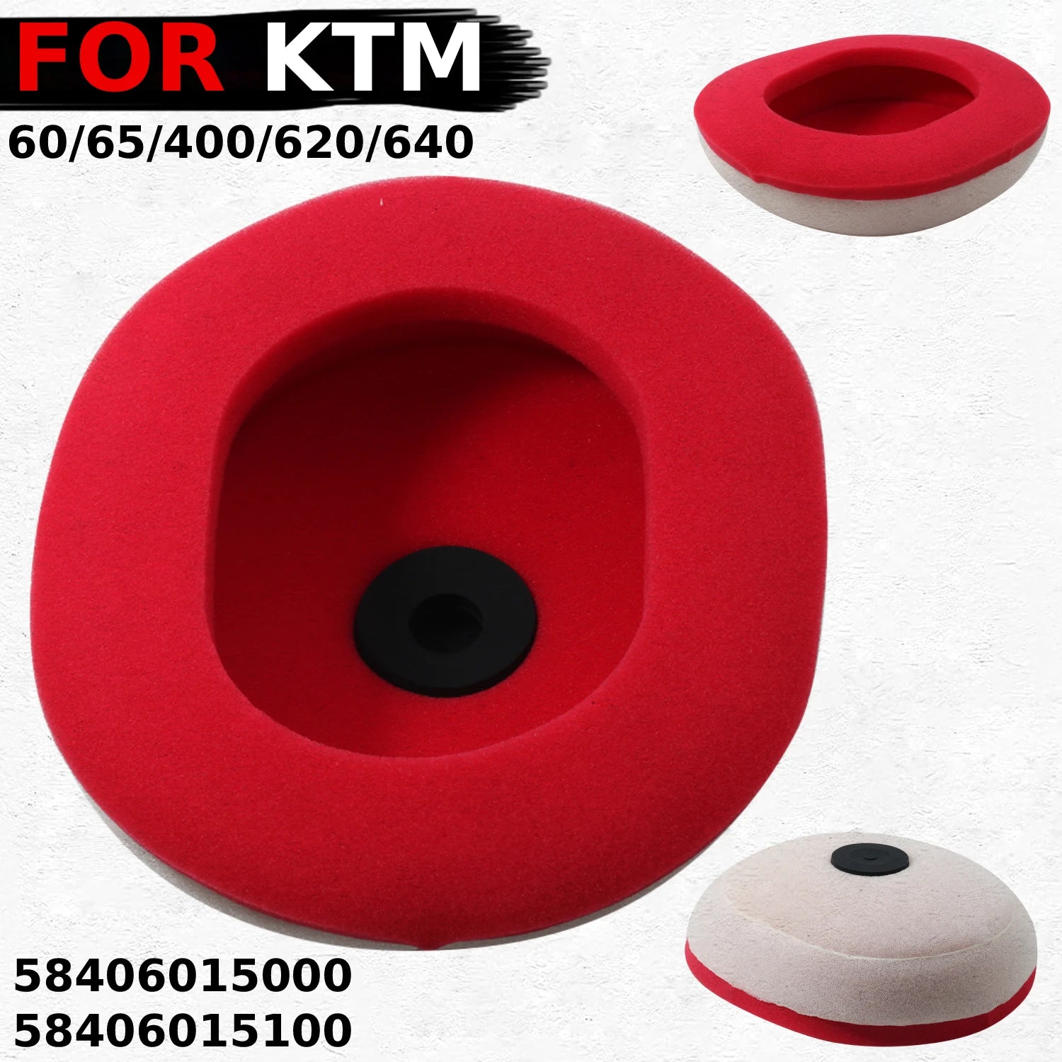 Motorcycle Air Filter For KTM 60 65 400 620 625 640 SX END EGS E LC4 R Duke LSE RXC-E SMC SXC Adventure 58406015100 58406015000