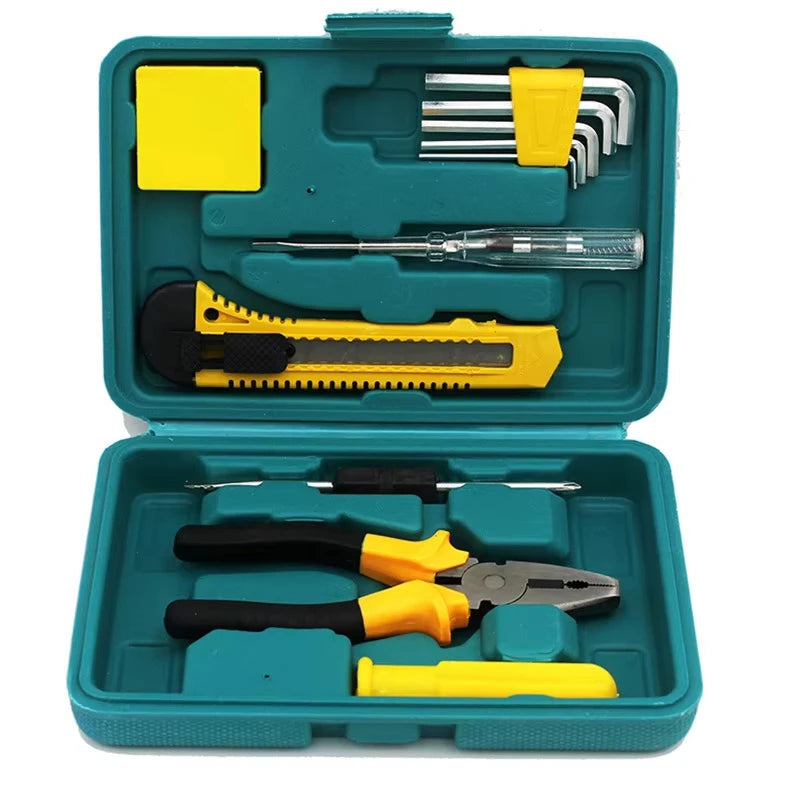 Complete Tools Set Kit Professional Hand Toolbox General Household Work Tool box Repairs Maintenance Metal Carpentry Tools