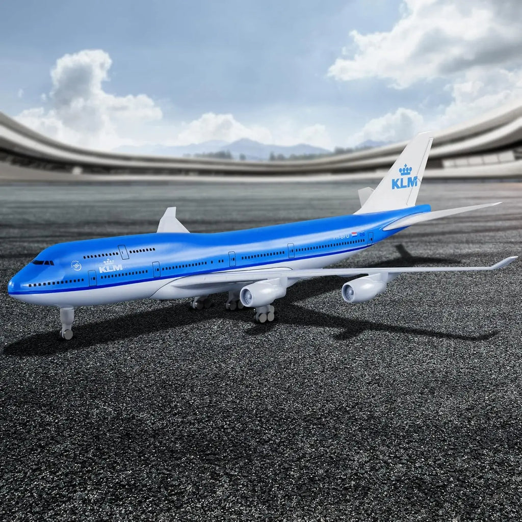 20cm Klm Royal Dutch 747 B747 Scale Airplanes Metal Model Plane Diecast 1/300 Airplane Models Collect Gifts