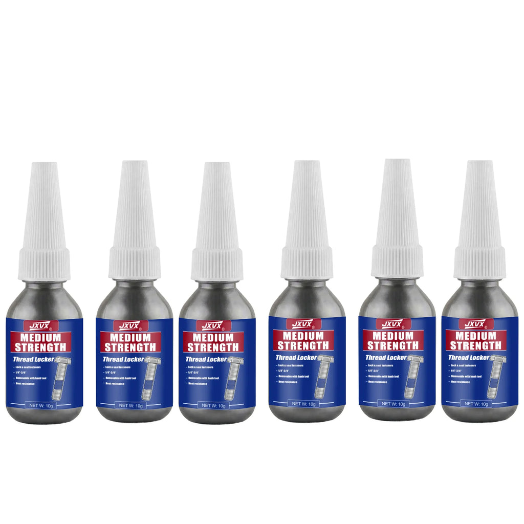 JXVX 50ml Blue Medium Strength Threadlockers, Universal Anaerobic Thread Quickly Cured Adhesives, For All Metal Threaded Components, Removable Waterproof Curing Metal Glue,Rustproof.
