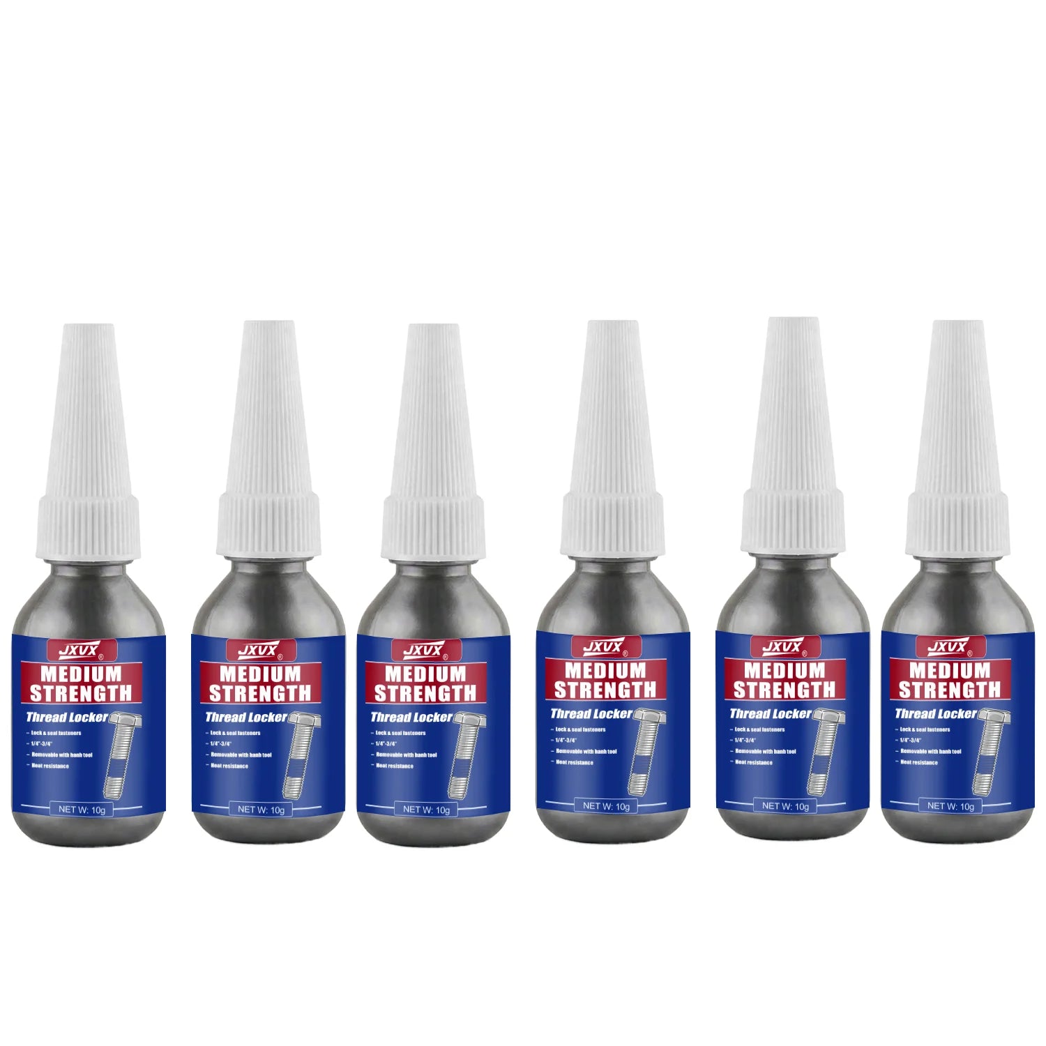 JXVX 50ml Blue Medium Strength Threadlockers, Universal Anaerobic Thread Quickly Cured Adhesives, For All Metal Threaded Components, Removable Waterproof Curing Metal Glue,Rustproof.