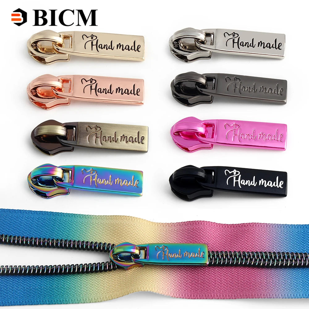 10/30/50/100Pcs 5# Zipper Slider For Nylon Zipper Handmade Zipper Pulls Bag Purse Zip Puller Head DIY Garment Sewing Accessories