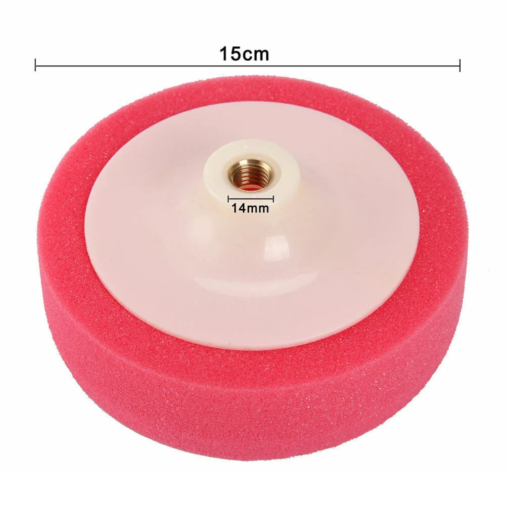 3pcs M14 150mm Car Polishing Heads Mop Pads Sponge Soft Foam Buffing Car Cleaning And Maintenance Products New