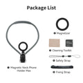 TELESIN Max Magnetic Neck Mount Silicone Quick Release Hold for Iphone 15 14 13 12 11 10 SAMSUNG HUAWEI XIAOMI Phone Accessories