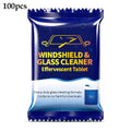 Automotive Glass Water Effervescent Sheet Solid Concentrate Wiper Clean Sheet Windshield Cleaner Effervescent Tablets 20/50/100p