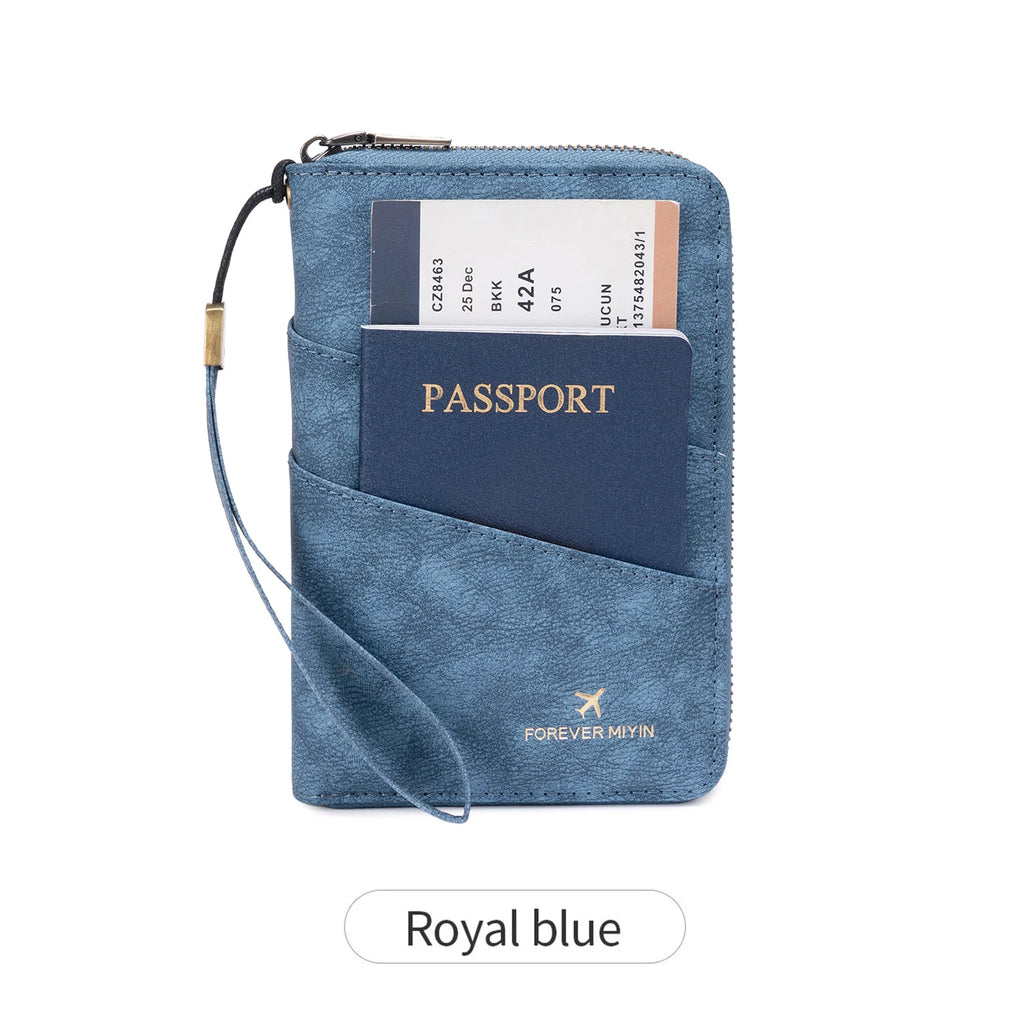 Travel Wallet Passport Credit Card Holder Organizer Cash Holder Document Bag Multifunction Purse Travel Pack Clutch Storage Bag