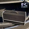 KKJOY Felt Car Trunk Organizer Folding Storage Bag for Auto Rear Seat Back Off-Road 4x4 Mounting Pouch Durable Accessories